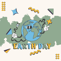 earth day design poster, save our earth
