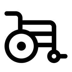 wheelchair line icon