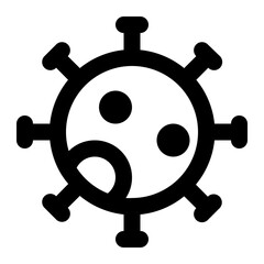 Obraz premium virus line icon