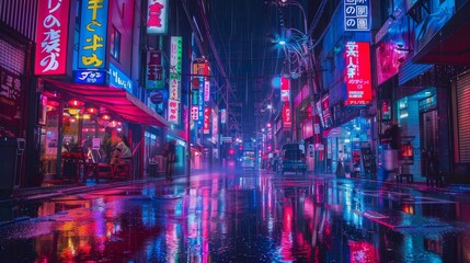 Fototapeta premium Tokyo Neon Lights