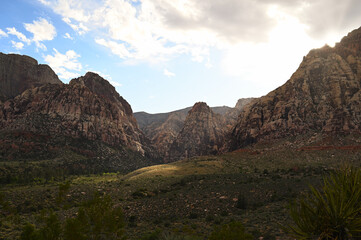 Sunbeams in Red Rock Canyon
