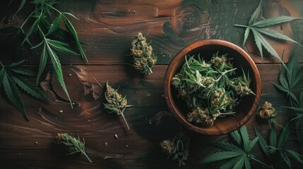 Ready to harvest cannabis flowers - obrazy, fototapety, plakaty