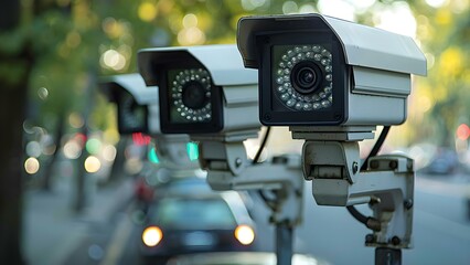 Smart LPR camera solutions for traffic monitoring and rule enforcement landing page. Concept LPR Cameras, Traffic Monitoring, Rule Enforcement, Smart Solutions