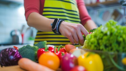 the use of food sensors and wearable devices to monitor dietary habits and nutritional intake,