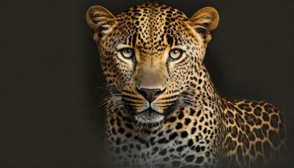 
Close up Of Leopard With Black Background 4K Wallpaper
