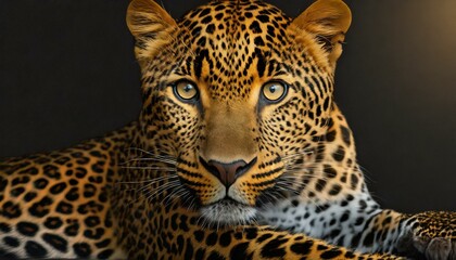 
Close up Of Leopard With Black Background 4K Wallpaper
