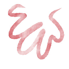 Squiggly Lines Abstract Watercolor