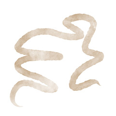 Squiggly Lines Abstract Watercolor