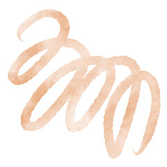 Squiggly Lines Abstract Watercolor