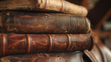 The scent of saddle leather lingers in the air mingling with the familiar smell of old books. .