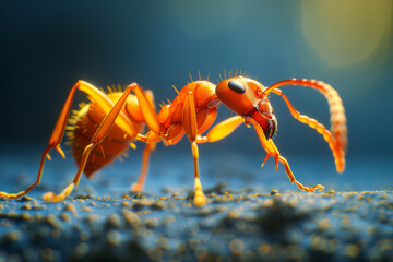 Fototapeta premium ant on the ground