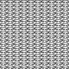 The element consists of a rounded contour part, reminiscent of the shape of ski goggles, and two internal lines. The object is repeated and forms an overall texture.