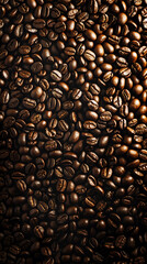 Abundance of Roasted Coffee Beans Texture