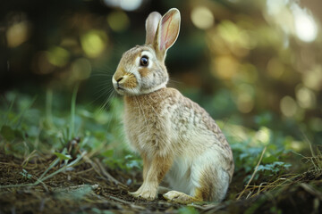 Fototapeta premium rabbit in the grass