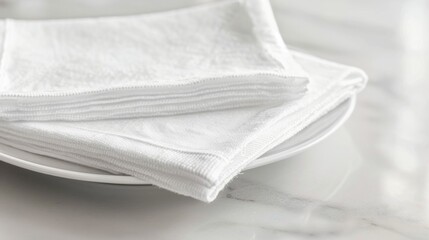 Blank mockup of monogrammed kitchen towels with a personalized touch. .