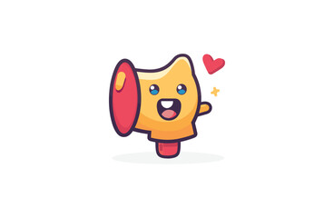 Cute Speaker Mascot style logo design
