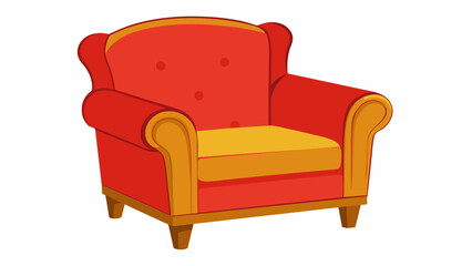 armchair isolated Vector illustration on white background