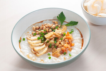 Bubur Manggul Seafood Madura or Madurese Seafood Porridge