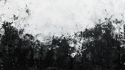 white grunge texture, black background 