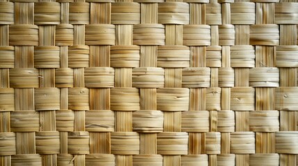 Bamboo weaving design with rattan mat texture for backgrounds and art work