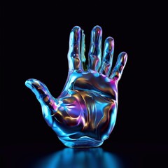 hand with water