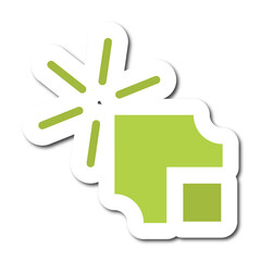 Cursor mouse sticker