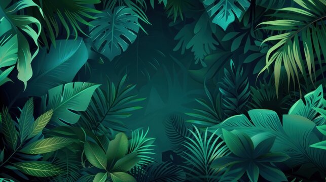 tropical jungle background