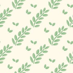 seamless pattern with leaf