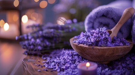 A true sensory experience where the soft touch of the lavender petals and the calming scent...