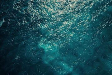 Fototapeta na wymiar sea from drone. Ocean (water) Surface. water texture. Sea surface aerial view - generative ai