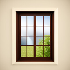 Fototapeta premium window, house, door, architecture, home, wall