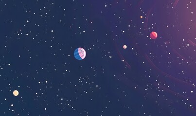 deep space illustration, Generative AI 