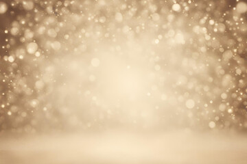 Fototapeta premium Beige bokeh , a normal simple grainy noise grungy empty space or spray texture , a rough abstract retro vibe shine bright light and glow background template color gradient