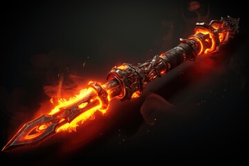 Glowing Ember: Place the weapon near glowing embers for a warm effect.
