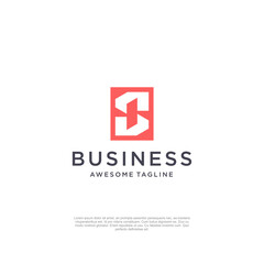 letter S logo for financial business