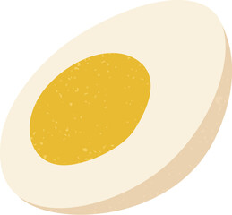 Slice of salty egg - obrazy, fototapety, plakaty