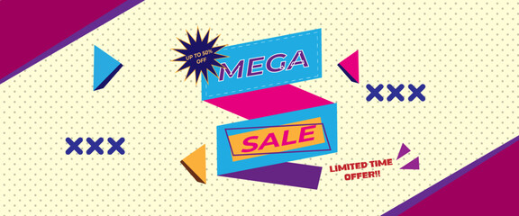 mega sale banner shop