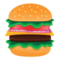 Delicious hamburger