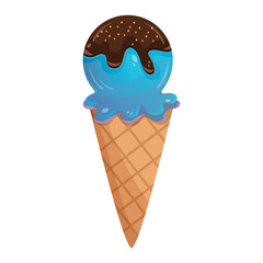 Blue ice cream
