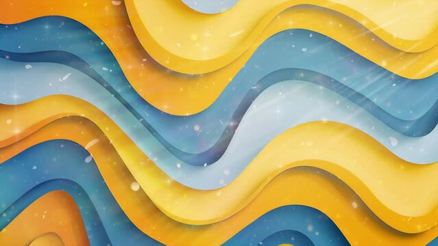 seamless striped pattern. the yellow and blue summer background. seamless looping overlay 4k virtual video animation background