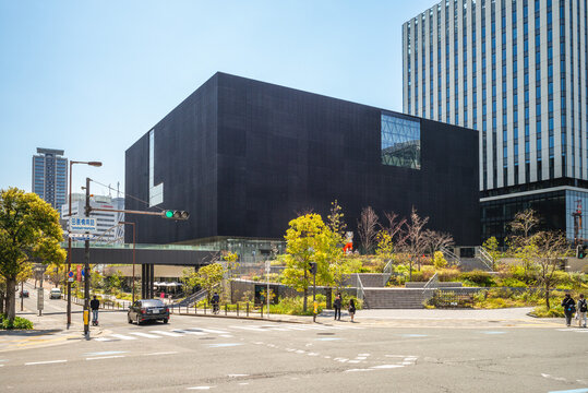 April 1, 2024: Osaka National Museum of Art is a subterranean Japanese art museum located on the island of Nakanoshima in Osaka, Japan, originates from the Expo Museum of Fine Arts at Expo 70.