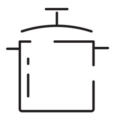 Kitchen Pan Pot Line Icon