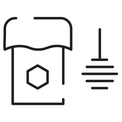 Honey Product Spoon Line Icon