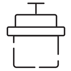 Food Hot Pot Line Icon