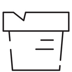 Gardening Pot Vase Line Icon