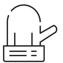 Glove Holder Hot Line Icon