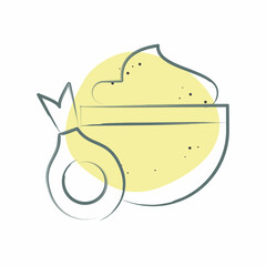 Icon Onion. related to Healthy Food symbol. Color Spot Style. simple design illustration