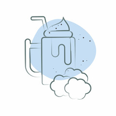 Icon Raspberry. related to Healthy Food symbol. Color Spot Style. simple design illustration