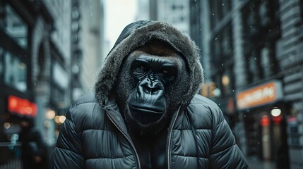 GORILLA URBAN OUTFIT IN THE CITY