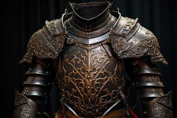 Armor Joints: Focus on the joints and articulation in a suit of armor.